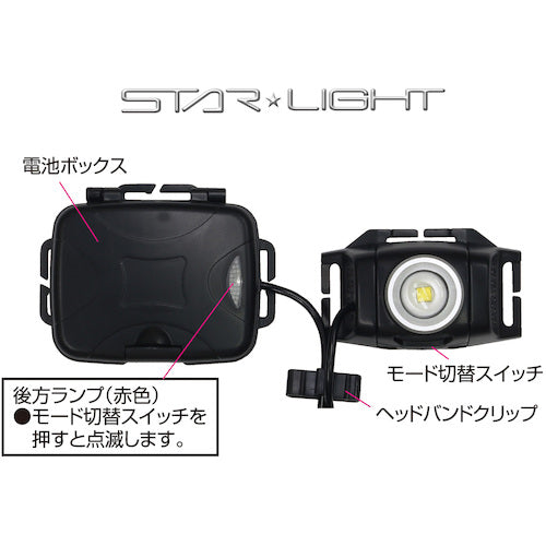 ＳＴＡＲＬＩＧＨＴ　乾電池式４００ルーメンヘッドライト