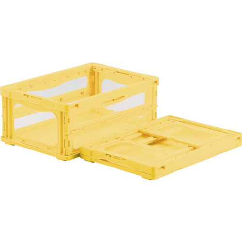 サンコー　折りたたみコンテナー　５５９１４０　マドコンライトＯ－３０Ｂイエロー