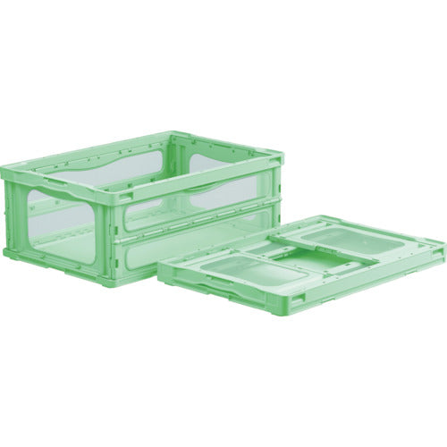 サンコー　折りたたみコンテナー　５５９２１０　マドコンライトＯ－５５Ｂグリーン