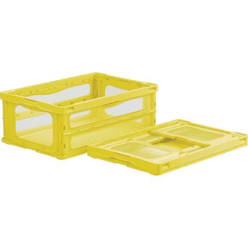 サンコー　折りたたみコンテナー　５５９２１０　マドコンライトＯ－５５Ｂイエロー