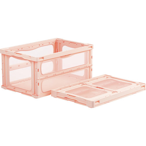 サンコー　折りたたみコンテナー　５５９１９０　マドコンライトＯ－７５Ｂピンク