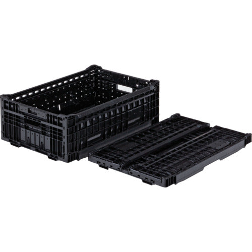 サンコー　折りたたみコンテナー　５５６２３０　オリコンＥＰ３９Ａ黒