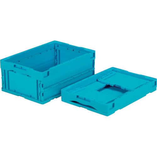 サンコー　折りたたみコンテナー　５５９８７０　オリコンＭ３０Ｂ　ライトブルー