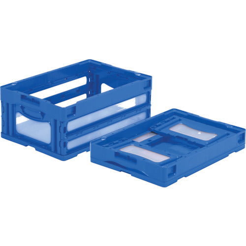 サンコー　折りたたみコンテナー　５５９０５０　マドコンＯ－３０Ｂブルー