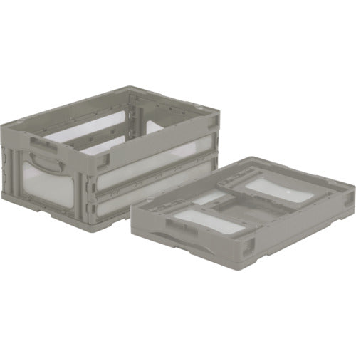 サンコー　折りたたみコンテナー　５５９０５０　マドコンＯ－３０Ｂ　ライトグレー