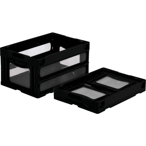 サンコー　折りたたみコンテナー　５５９０４０　マドコンＯ－４０Ｂブラック