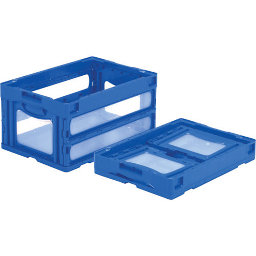 サンコー　折りたたみコンテナー　５５９０４０　マドコンＯ－４０Ｂブルー