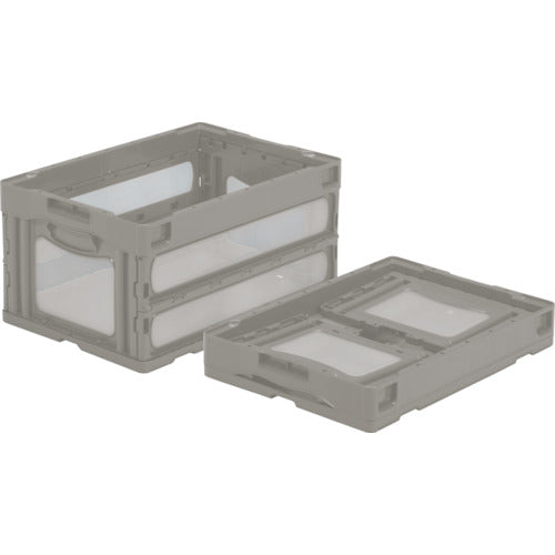サンコー　折りたたみコンテナー　５５９０４０　マドコンＯ－４０Ｂ　ライトグレー