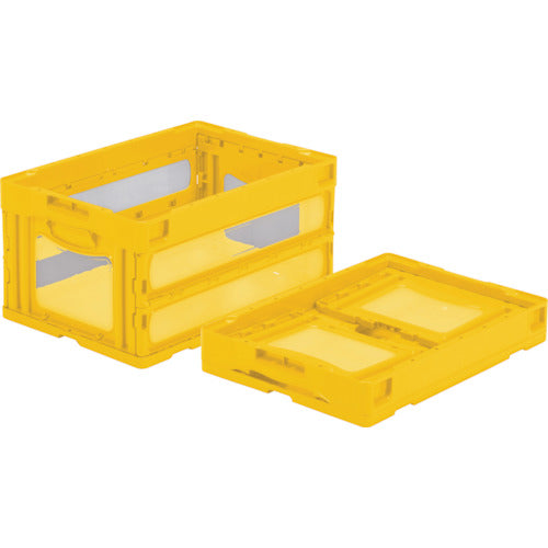 サンコー　折りたたみコンテナー　５５９０４０　マドコンＯ－４０Ｂイエロー