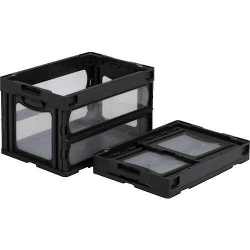 サンコー　折りたたみコンテナー　５５９０１０　マドコンＯ－５０Ｂブラック