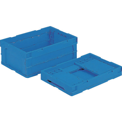 サンコー　折りたたみコンテナー　５５４９１０　オリコンＰ３１Ｂ青
