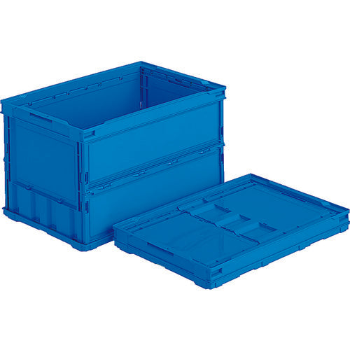 サンコー　折りたたみコンテナー　５５８７００　ペタンコＯ−５０Ｂブルー　容量５２．７Ｌ
