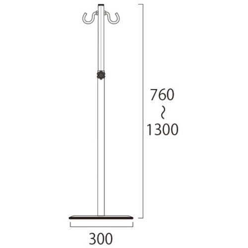 ＴＯＫＩＳＥＩ　スマートガイドポールスライド　２フック