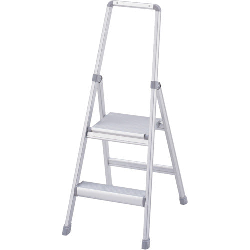 ハセガワ　天板幅広上枠付きアルミ踏台　ＳＲＡ型　２段（１７８９５）