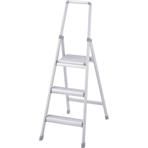 ハセガワ　天板幅広上枠付きアルミ踏台　ＳＲＡ型　３段（１７８９６）