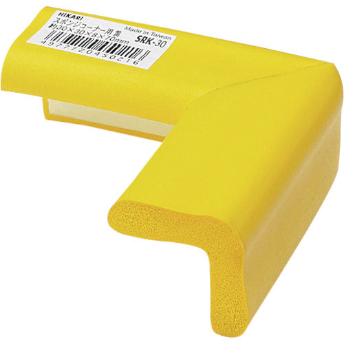 光　スポンジコーナー用　黄　８×３０×３０×７０ｍｍ