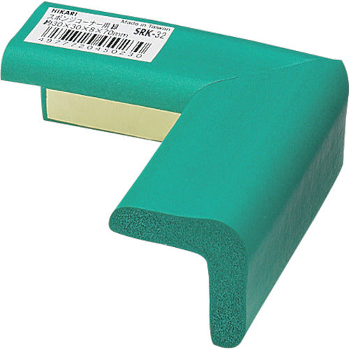光　スポンジコーナー用　緑　８×３０×３０×７０ｍｍ