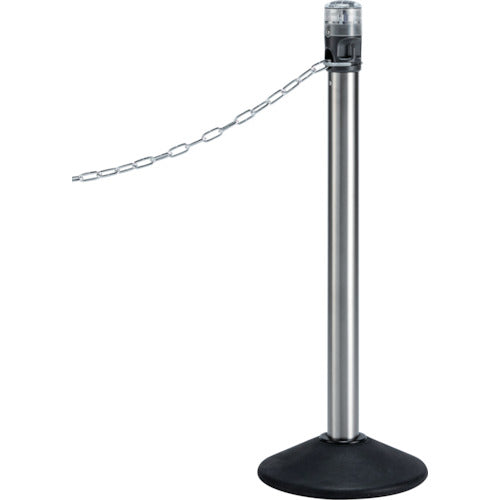 テラモト　ＬＥＤライト付きチェーンスタンド　アルミチェーン点滅灯