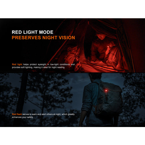 ＦＥＮＩＸ　充電式　ＬＥＤクリップオンライト（赤色ライト）