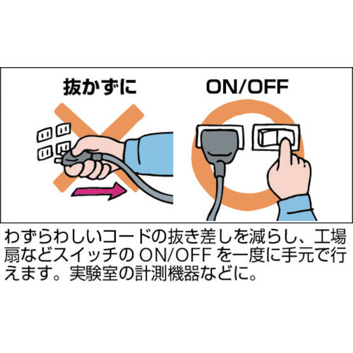 ＮＩＣＨＩＤＯ　電工ドラム　スイッチリール　アース付　１０ｍ