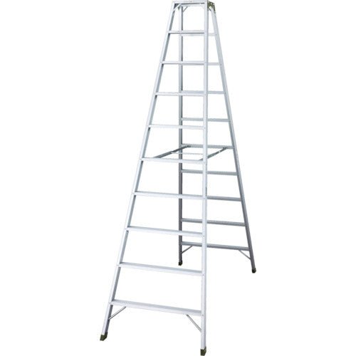 ハセガワ　アルミ合金製天板幅広専用脚立　天板高さ３ｍ