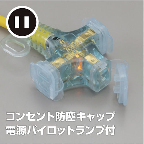 ハタヤ　２Ｐ延長コード　２０ｍ　グリーン