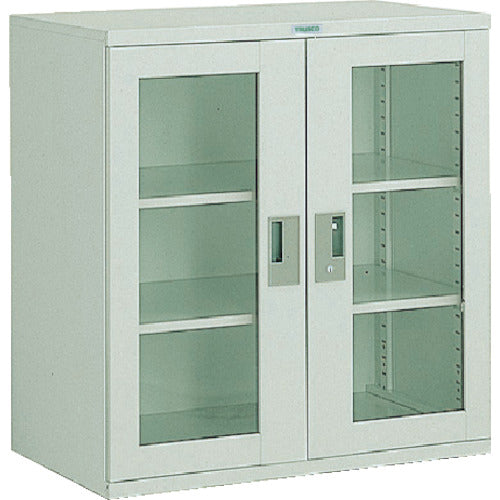 ＴＲＵＳＣＯ　コンテナラックケース　バンラックケース　Ｌ型　両開き扉　８４４Ｘ４９０ＸＨ８８０