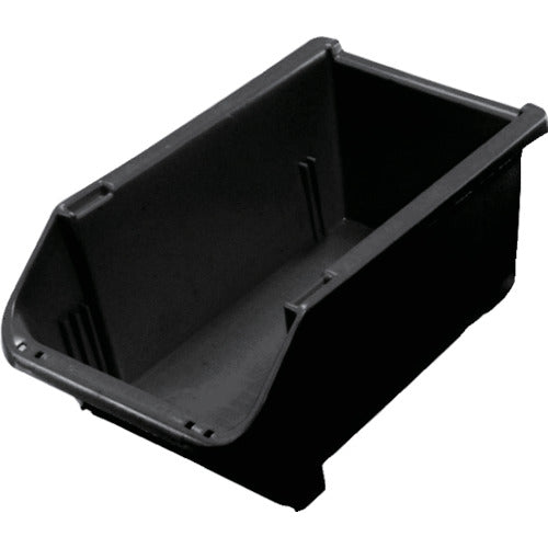 ヒシ　導電Ｔ型コンテナ（ネスティングタイプ）　Ｗ２００×Ｄ３７３×Ｈ１５５　黒