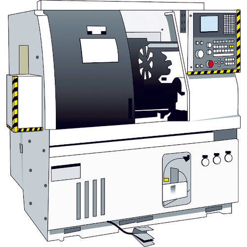 ＴＲＵＳＣＯ　安心クッションＬ字型　油面接着仕様　小　黒・黄　１本入り