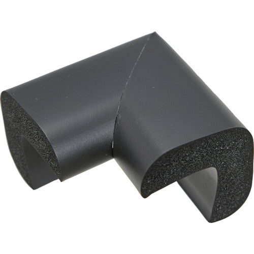 ＴＲＵＳＣＯ　安心クッション　コーナー用　油面接着　大　１個入　ブラック