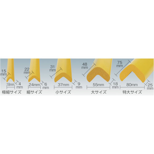 ＴＲＵＳＣＯ　安心クッション　Ｌ字型　細　１本入り　ブラック