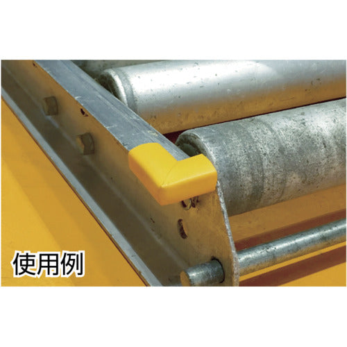 ＴＲＵＳＣＯ　安心クッション　コーナー用　油面接着　細　１個入　イエロー