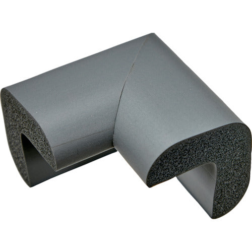 ＴＲＵＳＣＯ　安心クッション　コーナー用　油面接着　極細　１個入　ライトグレー