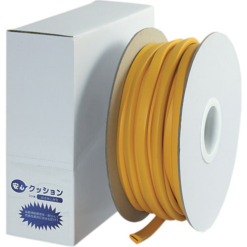 ＴＲＵＳＣＯ　安心クッションはさみこみ型ロール巻き　３０ｍ　イエロー