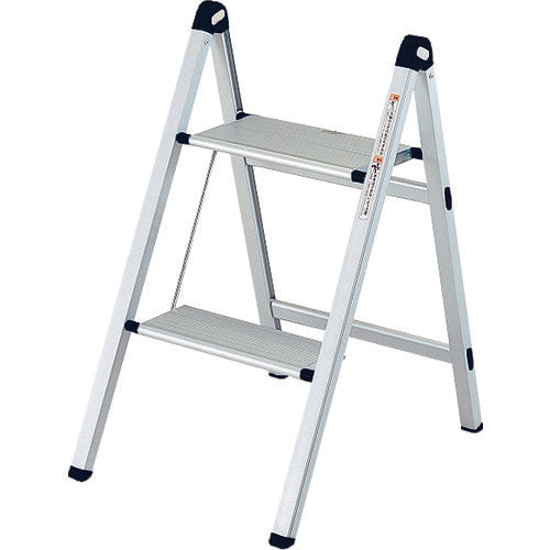 ＴＲＵＳＣＯ　薄型幅広踏台（片側昇降タイプ）　２段　高さ５２０ｍｍ