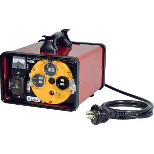 ＮＩＣＨＩＤＯ　屋外型降圧トランス　防滴型　単巻　防雨キャップ付　３ＫＶＡ