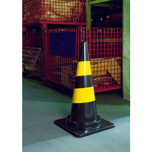 ＴＲＵＳＣＯ　トラコーン　幅３８０ｍｍＸ高さ７００ｍｍ　ブラック／イエロー