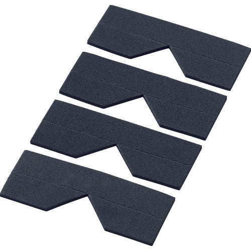 ＴＲＵＳＣＯ　エッジクッションテープ　コーナー用　ブラック　４枚入