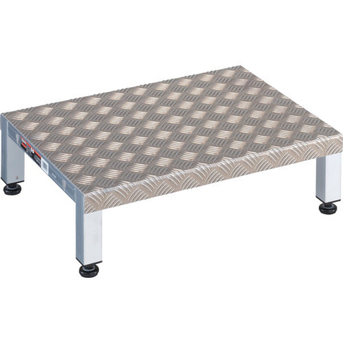 ＴＲＵＳＣＯ　高床式アルミ製ステップ　６００Ｘ４５０ＸＨ１９０〜２２０