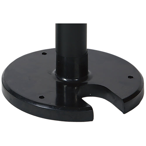 ＴＲＵＳＣＯ　やわらかゴムポール　イエロー・ブラック　１２８ｃｍ　アンカー穴１０ｍｍ付　屋内型タイプ