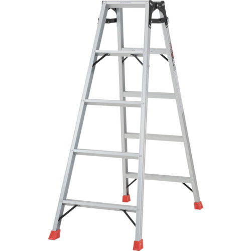 ＴＲＵＳＣＯ　はしご兼用脚立　アルミ合金製・脚カバー付　高さ１．４０ｍ