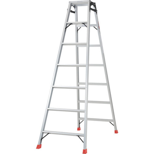 ＴＲＵＳＣＯ　はしご兼用脚立　アルミ合金製・脚カバー付　高さ１．９８ｍ