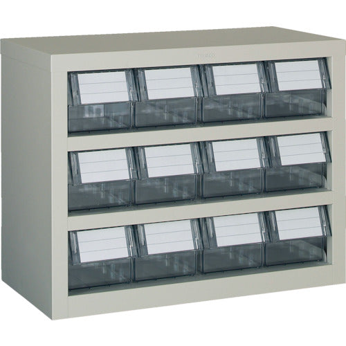 ＴＲＵＳＣＯ　パーツケース　横型バンラックケースＭ型　５９２Ｘ３０７ＸＨ４６８　３段４列