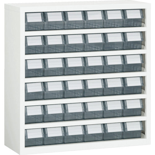 ＴＲＵＳＣＯ　パーツケース　横型バンラックケースＭ型　８５４Ｘ３０７ＸＨ８９０　６列６段　Ｗ