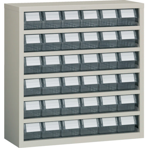 ＴＲＵＳＣＯ　パーツケース　横型バンラックケースＭ型　８５４Ｘ３０７ＸＨ８９０　６列６段