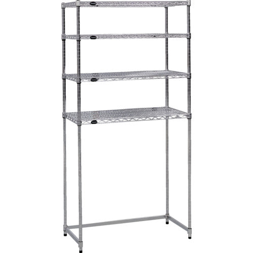 ＴＲＵＳＣＯ　　スチール製メッシュラック下段開放型　Ｗ９０５ＸＤ３０５ＸＨ１５３３　棚板４枚