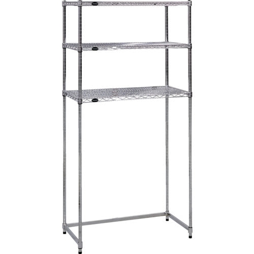 ＴＲＵＳＣＯ　　スチール製メッシュラック下段開放型　Ｗ１８２４ＸＤ４５７ＸＨ１８３８　棚板３枚