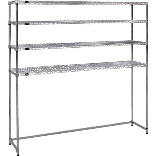 ＴＲＵＳＣＯ　　スチール製メッシュラック下段開放型　Ｗ１８２４ＸＤ４５７ＸＨ１８３８　棚板４枚