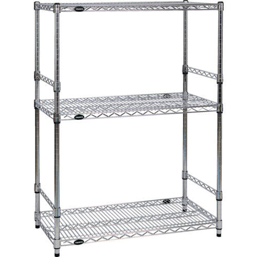 ＴＲＵＳＣＯ　スチール製メッシュラック　Ｗ９０５ＸＤ３０５ＸＨ９２３　３段　　サイドバー付