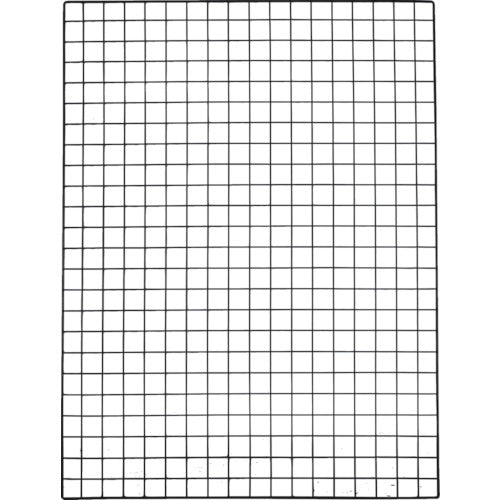ＴＲＵＳＣＯ　棚用ディスプレイネット　金具付　９００Ｘ１２００　黒